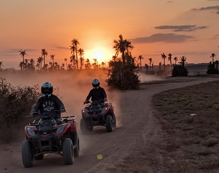 sunset quad biking in marrakech